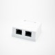 Cat6 8P8C Modular Connectors Unshielded PCB Mount Dual Port Desktop Network Interface Cat6 8P8C Modular Connectors Unshielded PCB Mount Dual Port Desktop Network Interface