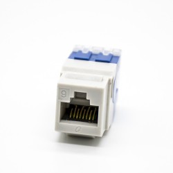 Cat6 RJ45 Jack Straight Single Port Unshielded 8 Pin Network Module