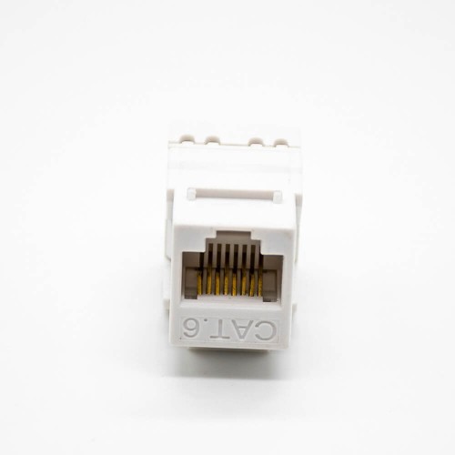 Cat6 RJ45 Keystone Jack Unshielded 180 Degree 8P8C Single Port Network Connector Cat6 RJ45 Keystone Jack Unshielded 180 Degree 8P8C Single Port Network Connector