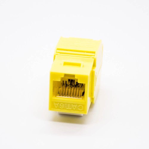 Cat6a RJ45 Connectors UTP Toolless Single Port 180 Degree Keystone Jack Cat6a RJ45 Connectors UTP Toolless Single Port 180 Degree Keystone Jack