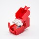 Cat6a RJ45 Connectors UTP Toolless Single Port 180 Degree Keystone Jack Cat6a RJ45 Connectors UTP Toolless Single Port 180 Degree Keystone Jack