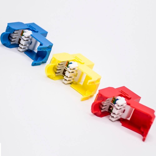Cat6a RJ45 Connectors UTP Toolless Single Port 180 Degree Keystone Jack Cat6a RJ45 Connectors UTP Toolless Single Port 180 Degree Keystone Jack