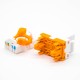 Cat6a RJ45 Toolless Keystone Jack Unshielded 8P8C Single Port Through Hole Cat6a RJ45 Toolless Keystone Jack Unshielded 8P8C Single Port Through Hole