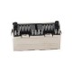 Double RJ45 Connector Jack with LEDs - Shielded Double RJ45 Connector Jack with LEDs - Shielded