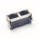 Dual Port RJ45 Ethernet 8P8C Connector PCB Mount 1*2 LED Shielded No Magnetics Dual Port RJ45 Ethernet 8P8C Connector PCB Mount 1*2 LED Shielded No Magnetics
