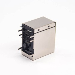 Dual Port RJ45 Ethernet Network with LED Right Angled Through Hole PCB Mount 20pcs