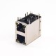 Dual Port RJ45 Ethernet Network with LED Right Angled Through Hole PCB Mount Dual Port RJ45 Ethernet Network with LED Right Angled Through Hole PCB Mount