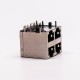 Dual RJ45 Connector 2*2 Female R/A 4 Port with Shield With LED for PCB Mount 20pcs Dual RJ45 Connector 2*2 Female R/A 4 Port with Shield With LED for PCB Mount 20pcs