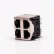 Dual RJ45 Connector 2*2 Female R/A 4 Port with Shield With LED for PCB Mount 20pcs Dual RJ45 Connector 2*2 Female R/A 4 Port with Shield With LED for PCB Mount 20pcs