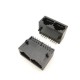 Dual RJ45 LAN Modular Network Connector 8P8C 1x2 All Plastics 90 Degree Unshield without Led Female Dual RJ45 LAN Modular Network Connector 8P8C 1x2 All Plastics 90 Degree Unshield without Led Female