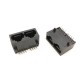 Dual RJ45 LAN Modular Network Connector 8P8C 1x2 All Plastics 90 Degree Unshield without Led Female Dual RJ45 LAN Modular Network Connector 8P8C 1x2 All Plastics 90 Degree Unshield without Led Female