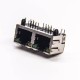 Dual RJ45 Module Network Right Angled DIP for PCB Mount with EMI LED Dual RJ45 Module Network Right Angled DIP for PCB Mount with EMI LED