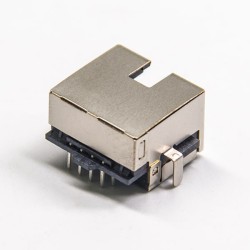Ethernet RJ45 Port Modular Socket DIP Shielded Without LED Single Port