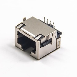 Ethernet RJ45 Port Modular Socket DIP Shielded Without LED Single Port
