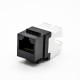 Female RJ45 Jack Unshielded 8P8C Single Port Through Hole CAT6 180 Degree