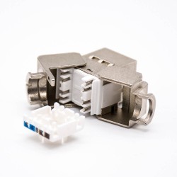 Jack Connector RJ45 Straight FTP Toolless CAT6 Network Module Keystonge Jack
