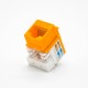 Jack RJ45 Cat6 Single Port Keystone Jack Unshielded 8P8C Network Module Jack RJ45 Cat6 Single Port Keystone Jack Unshielded 8P8C Network Module