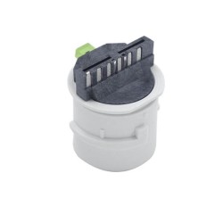 Jack Waterproof RJ45 Connector with Led Wire Type Camera Tail Line Network Socket White Color