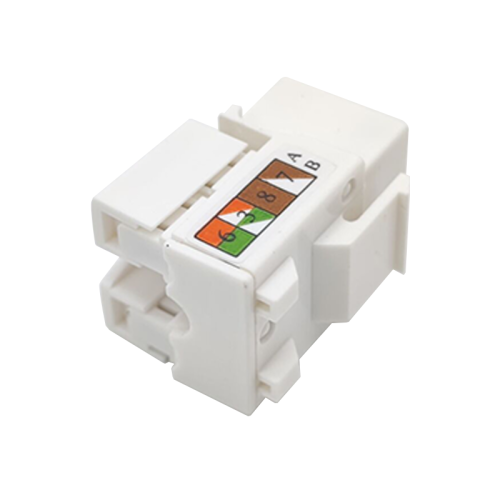 Keystone Jack RJ45 90 Degree CAT5E Unshielded Single Port Network Module Keystone Jack RJ45 90 Degree CAT5E Unshielded Single Port Network Module