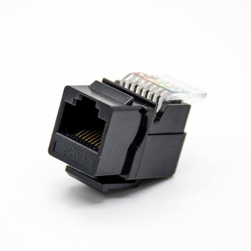 Keystone Jack RJ45 Cat5e Angled Single Port Toolless Unshielded Network Module Keystone Jack RJ45 Cat5e Angled Single Port Toolless Unshielded Network Module
