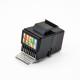 Keystone Jack RJ45 Cat5e Angled Single Port Toolless Unshielded Network Module Keystone Jack RJ45 Cat5e Angled Single Port Toolless Unshielded Network Module