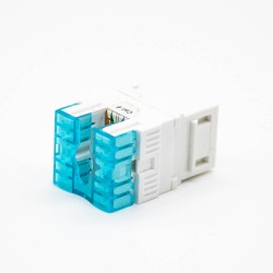 Keystone Jack RJ45 Cat6 Straight Unshielded Single Port Through Hole