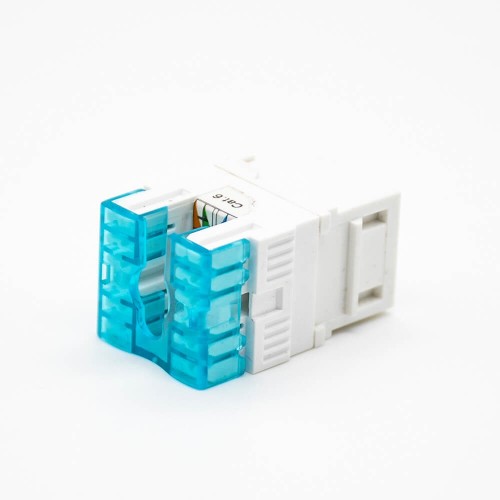 Keystone Jack RJ45 Cat6 Straight Unshielded Single Port Through Hole Keystone Jack RJ45 Cat6 Straight Unshielded Single Port Through Hole