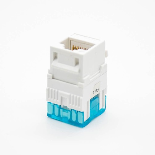 Keystone Jack RJ45 Cat6 Straight Unshielded Single Port Through Hole Keystone Jack RJ45 Cat6 Straight Unshielded Single Port Through Hole