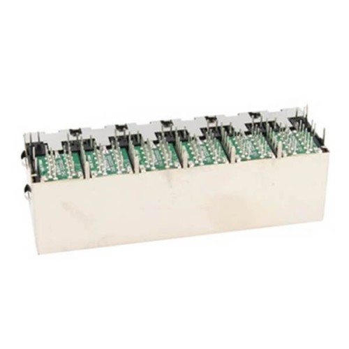 Magnetic RJ45 Connector Stackable 10/100Mbps 2x6 With LEDs Magnetic RJ45 Connector Stackable 10/100Mbps 2x6 With LEDs
