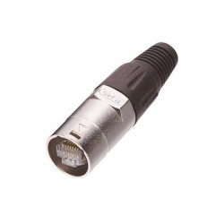 Male RJ45 Waterproof Network Connector to DC for Ethernet Cable