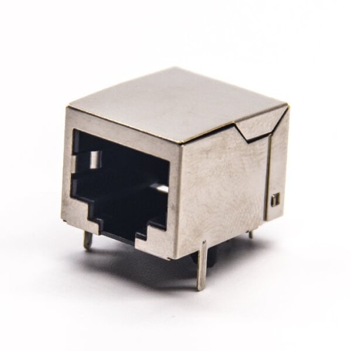 Metal RJ45 Socket Right Angled Shielded without LED DIP Type PCB Mount Metal RJ45 Socket Right Angled Shielded without LED DIP Type PCB Mount