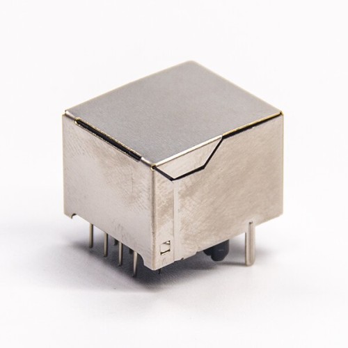 Metal RJ45 Socket Right Angled Shielded without LED DIP Type PCB Mount Metal RJ45 Socket Right Angled Shielded without LED DIP Type PCB Mount