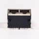 Modular Connector Shielded Jack 8p8c 1x2 without LED Through Hole Modular Connector Shielded Jack 8p8c 1x2 without LED Through Hole