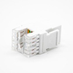 Modular Jack RJ45 Unshielded CAT6 180 Degree Single Port Network Socket