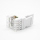 Modular Jack RJ45 Unshielded CAT6 180 Degree Single Port Network Socket Modular Jack RJ45 Unshielded CAT6 180 Degree Single Port Network Socket