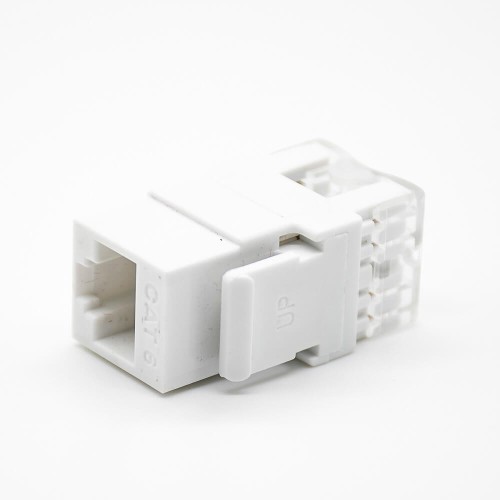 Modular Jack RJ45 Unshielded CAT6 180 Degree Single Port Network Socket Modular Jack RJ45 Unshielded CAT6 180 Degree Single Port Network Socket