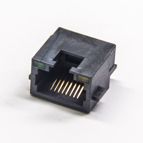 Modular RJ45 Socket Unshielded with LED 90 Degree DIP Type Modular RJ45 Socket Unshielded with LED 90 Degree DIP Type