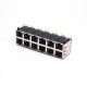 Multi Port RJ45 2x6 Right Angled 8p8c Network Shielded Jack Through Hole Multi Port RJ45 2x6 Right Angled 8p8c Network Shielded Jack Through Hole