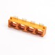 Orange RJ45 Jack Cconnector 4 Port Angled 8p8c DIP Through Hole for PCB Mount Orange RJ45 Jack Cconnector 4 Port Angled 8p8c DIP Through Hole for PCB Mount