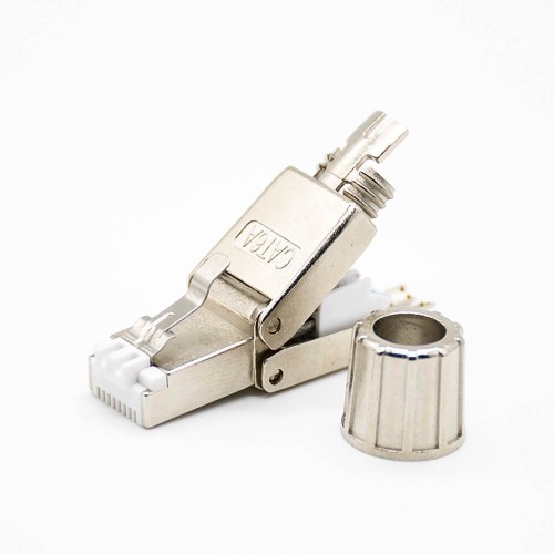 Plug Modular RJ45 Shielded CAT6 Toolless Straight Network Plug Plug Modular RJ45 Shielded CAT6 Toolless Straight Network Plug