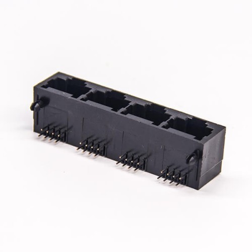 Port RJ45 4 Port Types 90 Degree Plastic Black Unshielded without LED 20pcs Port RJ45 4 Port Types 90 Degree Plastic Black Unshielded without LED 20pcs