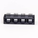 Port RJ45 4 Port Types 90 Degree Plastic Black Unshielded without LED 20pcs Port RJ45 4 Port Types 90 Degree Plastic Black Unshielded without LED 20pcs