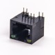 R45 with LED Right Angled Black Plastic Shell Unshielded Through Hole 20pcs R45 with LED Right Angled Black Plastic Shell Unshielded Through Hole 20pcs