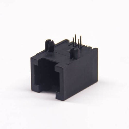 RJ11 6P4C Connector Jack Right Angle Through Hole PCB Mount RJ11 6P4C Connector Jack Right Angle Through Hole PCB Mount