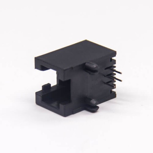 RJ11 6P4C Connector Jack Right Angle Through Hole PCB Mount RJ11 6P4C Connector Jack Right Angle Through Hole PCB Mount
