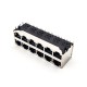 RJ45 12 Port Connector 2*6 Female Double Row R/A with Shield Without LED for PCB RJ45 12 Port Connector 2*6 Female Double Row R/A with Shield Without LED for PCB