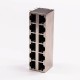 RJ45 12 Port Connector 2*6 Female Double Row R/A with Shield Without LED for PCB RJ45 12 Port Connector 2*6 Female Double Row R/A with Shield Without LED for PCB