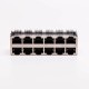 RJ45 12 Port Connector 2*6 Female Double Row R/A with Shield Without LED for PCB RJ45 12 Port Connector 2*6 Female Double Row R/A with Shield Without LED for PCB