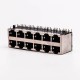 RJ45 12 Port Connector 2*6 Female Double Row R/A with Shield Without LED for PCB RJ45 12 Port Connector 2*6 Female Double Row R/A with Shield Without LED for PCB