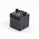 RJ45 180 Degree Couple Black Plastic Unshielded Jack without LED PCB Mount RJ45 180 Degree Couple Black Plastic Unshielded Jack without LED PCB Mount